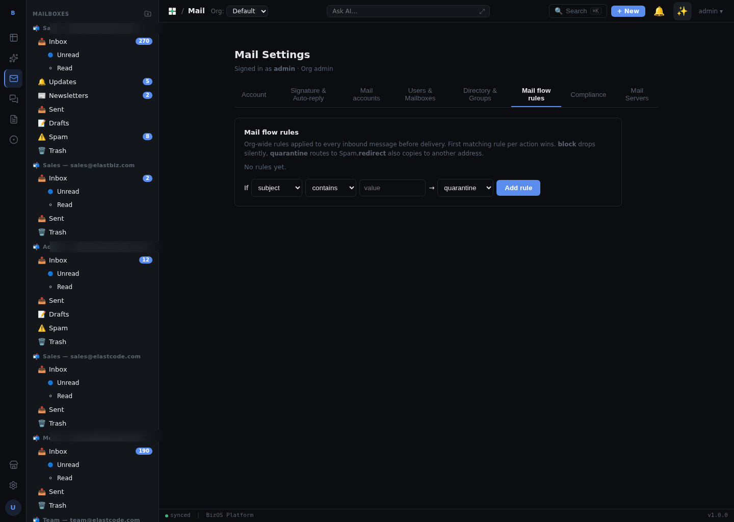 Mail-flow rule configuration